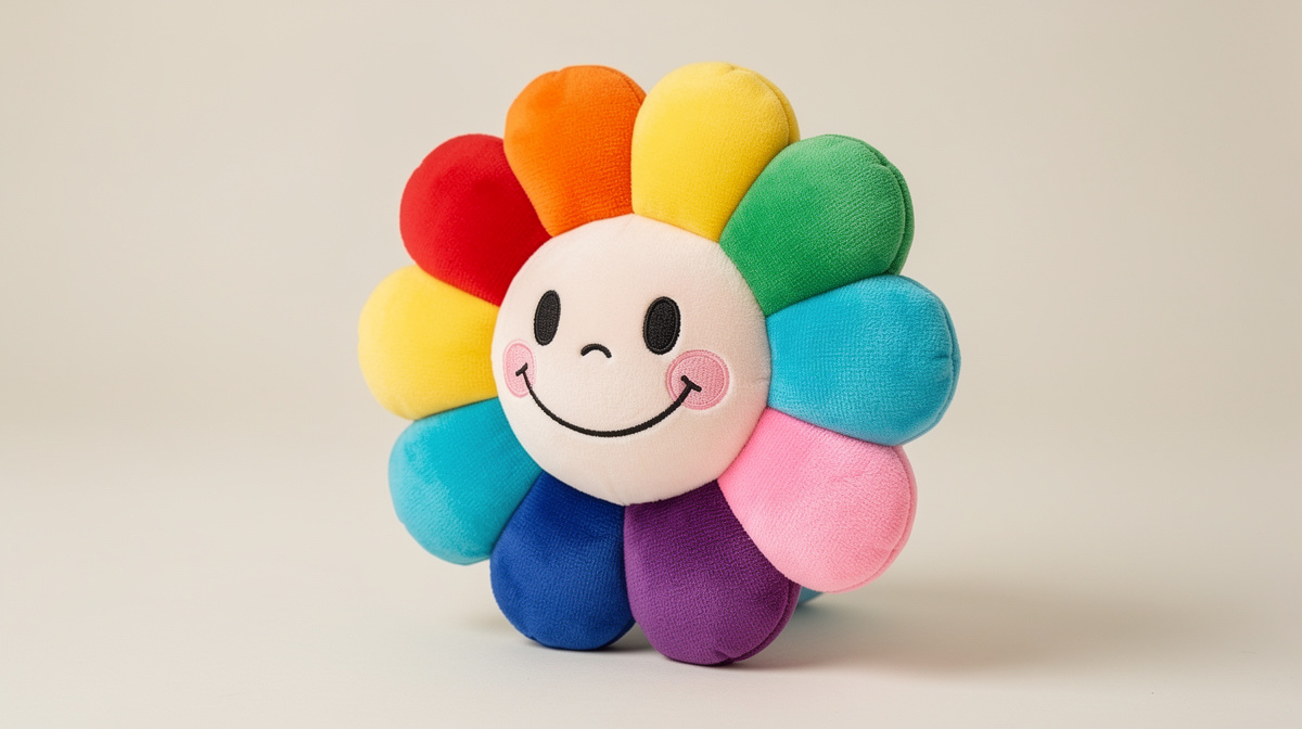 At auction: the rainbow Flower plush and the results moving the Murakami market